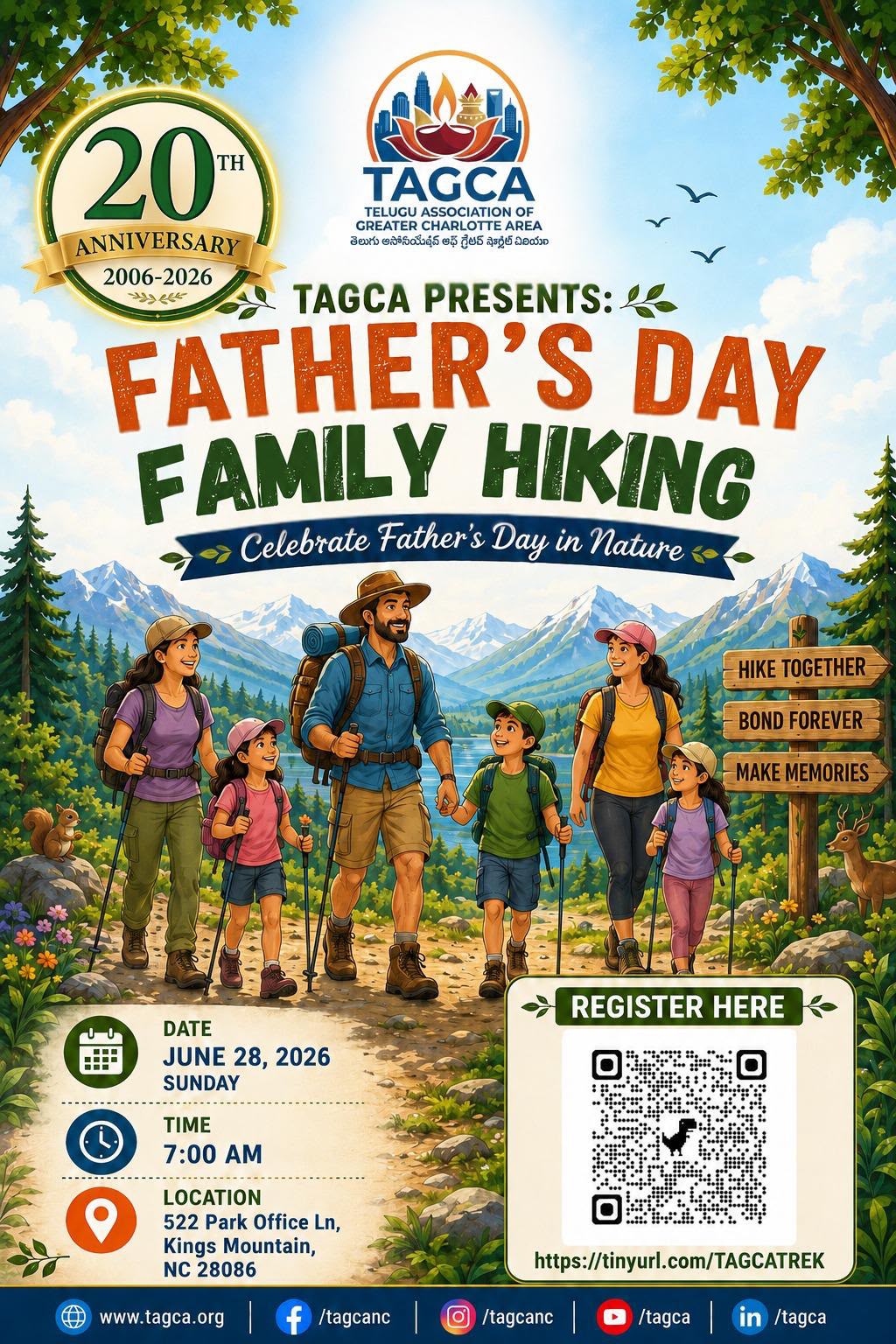 TAGCA Father’s Day Family Hiking – June 28th, 2026